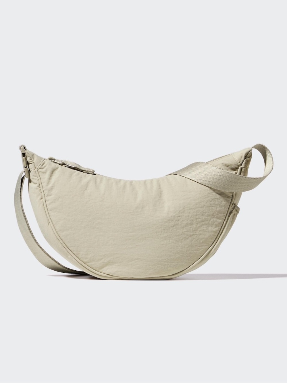 Uniqlo Crescent Shoulder Bag in Light Beige